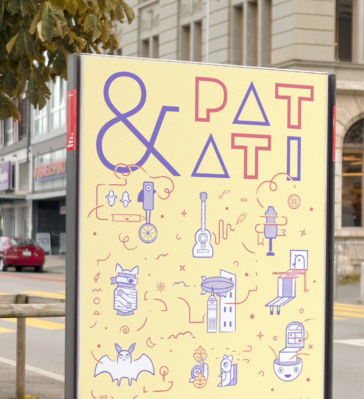 L'affiche publicitaire par excellence, toujours visible même en cas de black-out!